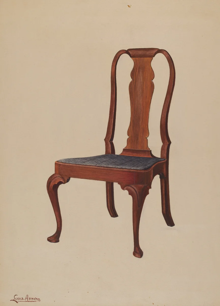 Side Chair by Louis Annino, index of american design, 1937