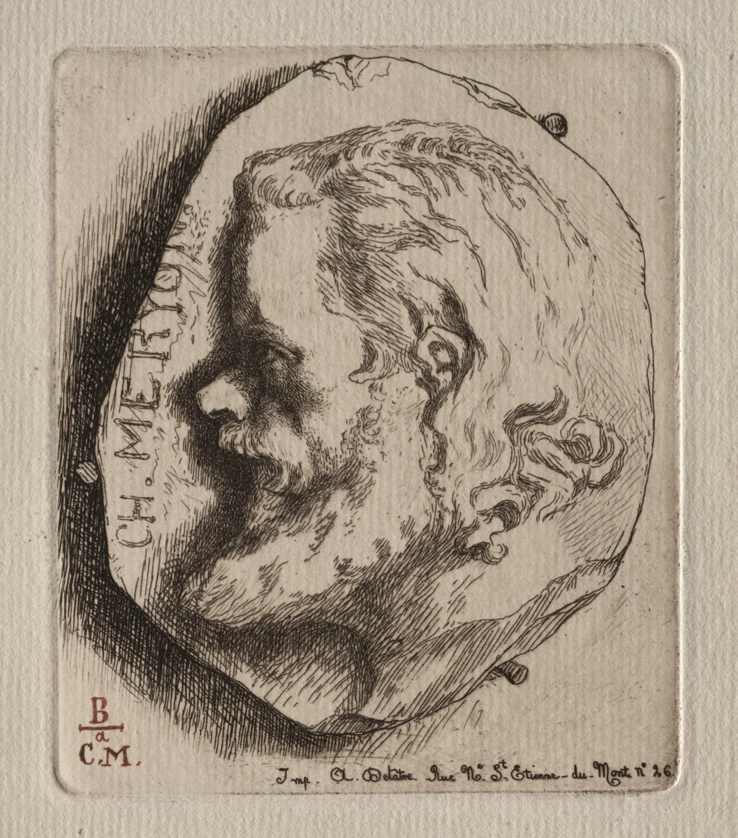 Charles Meryon by Félix Bracquemond, print, 1854