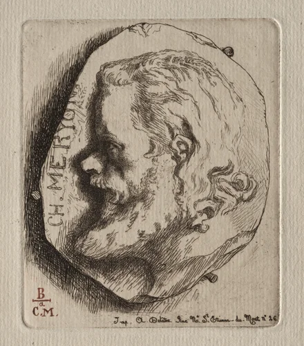 Charles Meryon by Félix Bracquemond, print, 1854