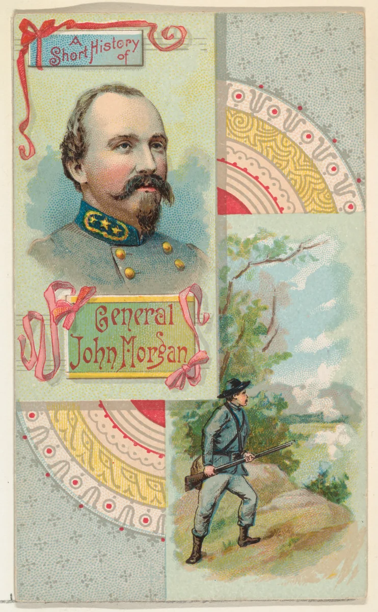 A Short History: General John H. Morgan, from the Histories of Generals series (N114) issued by W. Duke, Sons & Co. to promote Honest Long Cut Smoking and Chewing Tobacco by W. Duke, Sons & Co., print, 1888