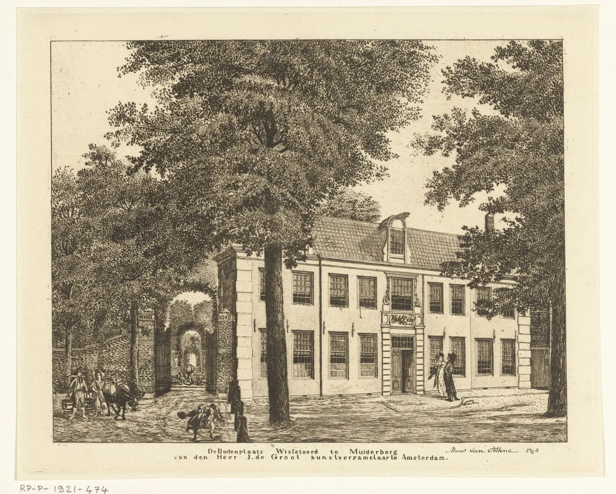 Wisseloord te Muiderberg by anonymous, print, 1798