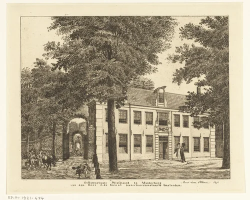 Wisseloord te Muiderberg by anonymous, print, 1798
