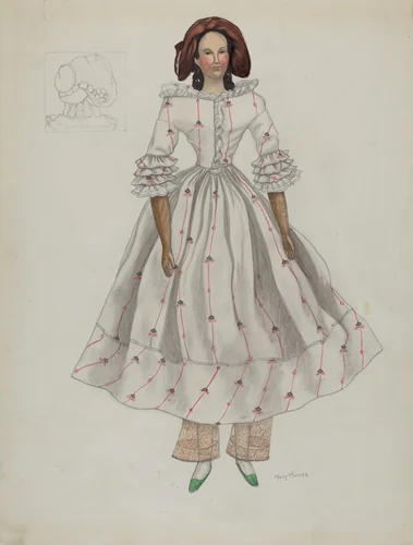 Doll by Mary E. Humes, index of american design, 1936
