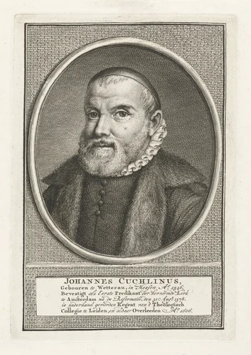 Portret van Johannes Cuchlinus by Christian Friedrich Fritzsch, print, 1719-1774
