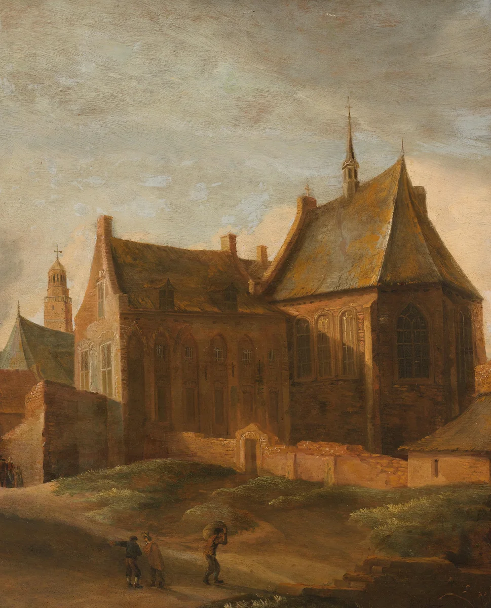Convent of Saint Agnes in Utrecht by Pieter des Ruelles, painting, 1650-1658