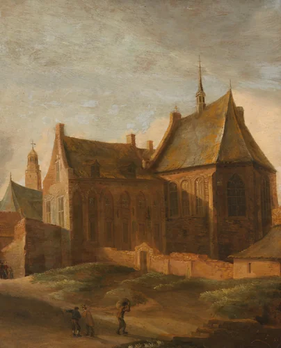 Convent of Saint Agnes in Utrecht by Pieter des Ruelles, painting, 1650-1658