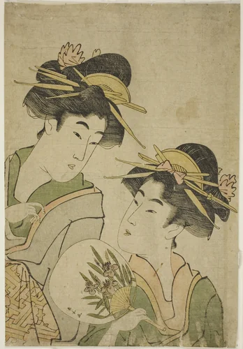 Two Beauties by Unknown Artist, print, 1785-1795