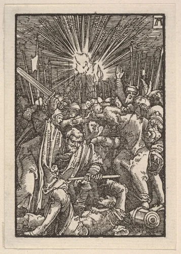 The Arrest of Christ, from "The Fall and Salvation of Mankind Through the Life and Passion of Christ" by Albrecht Altdorfer, print, 1508-1518