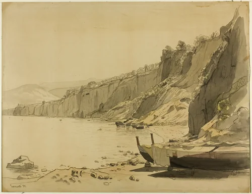 Coast of Sorrento by William Stanley Haseltine, drawing, 1858