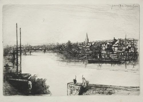 Battersea Reach by Francis Seymour-Haden, print, 1858-1868