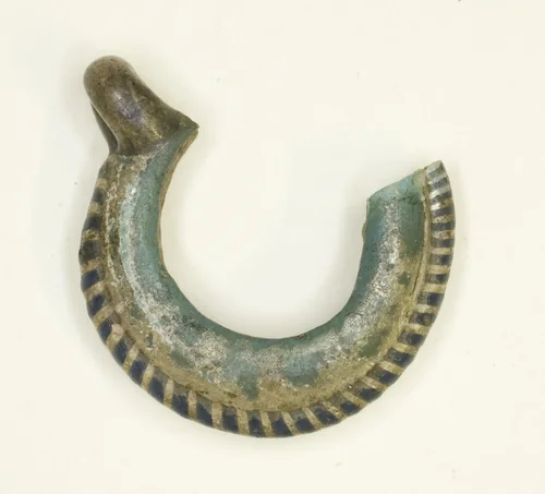 Earring by Egyptian, metalwork, -1400--1295