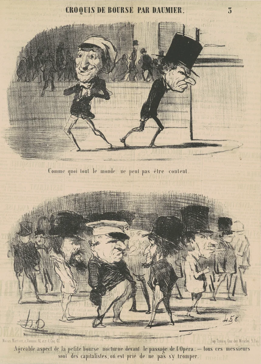 Comme quoi tout le monde de peut ... by Honoré Daumier, print, 1852
