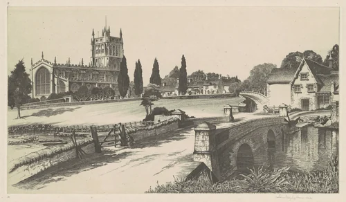 This England (Fairford, Gloucestershire) by John Taylor Arms, print, 1952