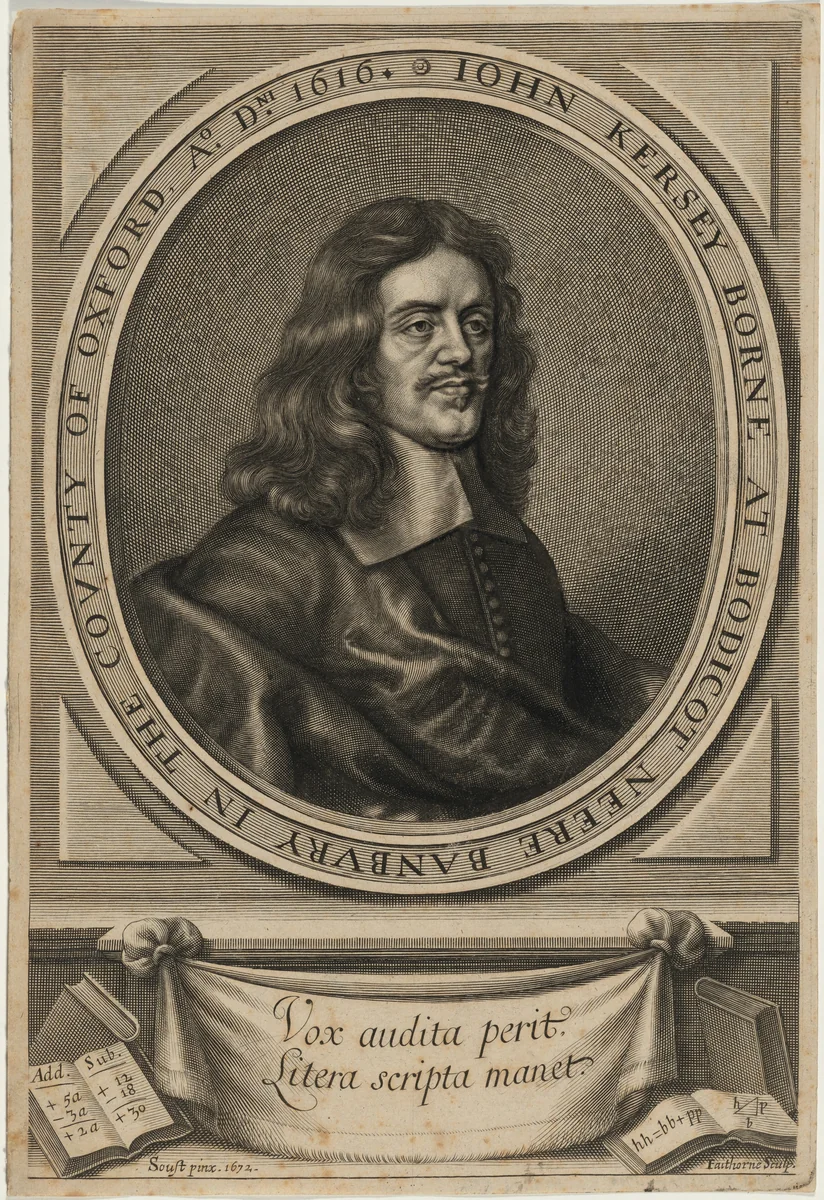 John Kersey by William Faithorne
Gerard Soest, print, 1673-1674