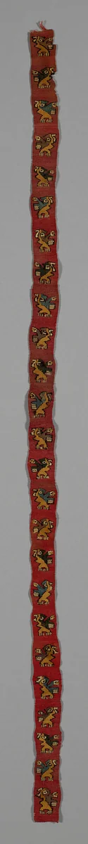 Fragment by Chancay, textile, 1000-1476