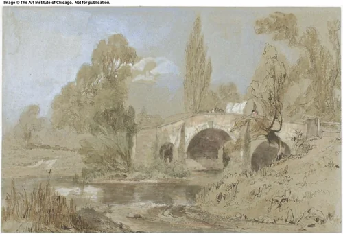Gypsy Caravan on Bridge by William James Muller
John Linnell, painting, 1840-1845