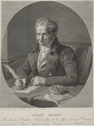 Dominique Vivant-Denon by Christophe Guerin, print, 1810