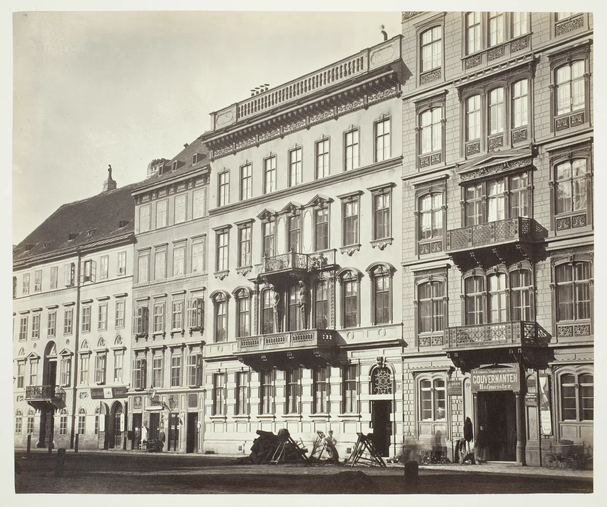 Jägerzeile No. 39, Wohnhaus des Herrn Stef. Mayerhofer by Artist Unknown, photograph, 1860-1869