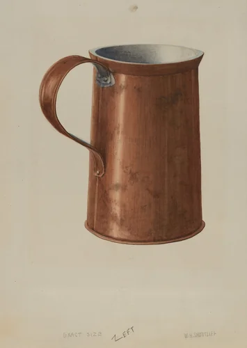 Copper Measuring Cup by Wilford H. Shurtliff, index of american design, 1938
