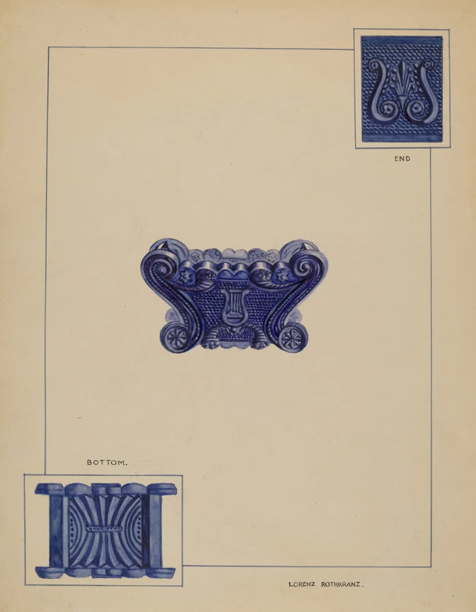 Salt Cellar by Lorenz Rothkranz, index of american design, 1937