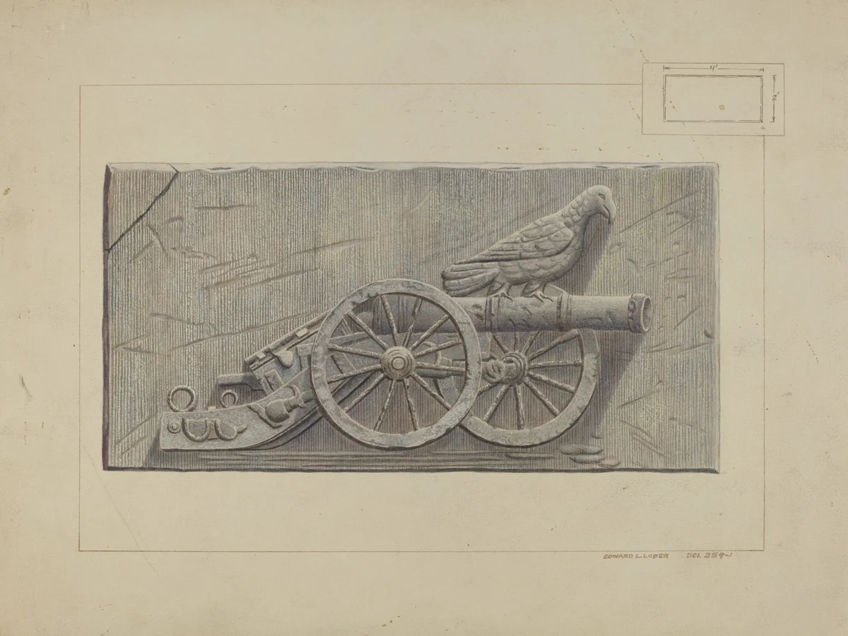 Bas Relief by Edward L. Loper, index of american design, 1938