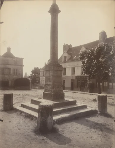 Bièvres, place de l'Eglise by Eugène Atget, photograph, 1924