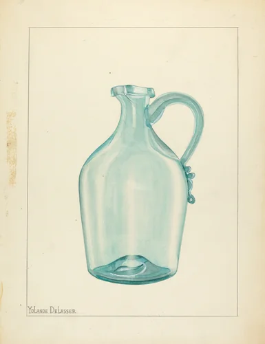 Jug by Yolande Delasser, index of american design, 1940