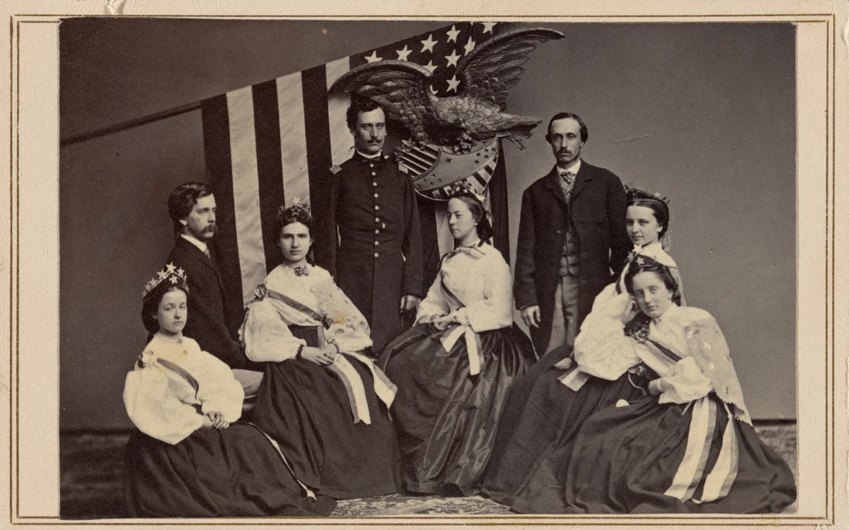Participants, Sanitary Fair, Albany, New York by Ranssalaer Emmet Churchill; Daniel Denison, photograph, 1864