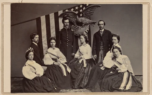 Participants, Sanitary Fair, Albany, New York by Ranssalaer Emmet Churchill; Daniel Denison, photograph, 1864