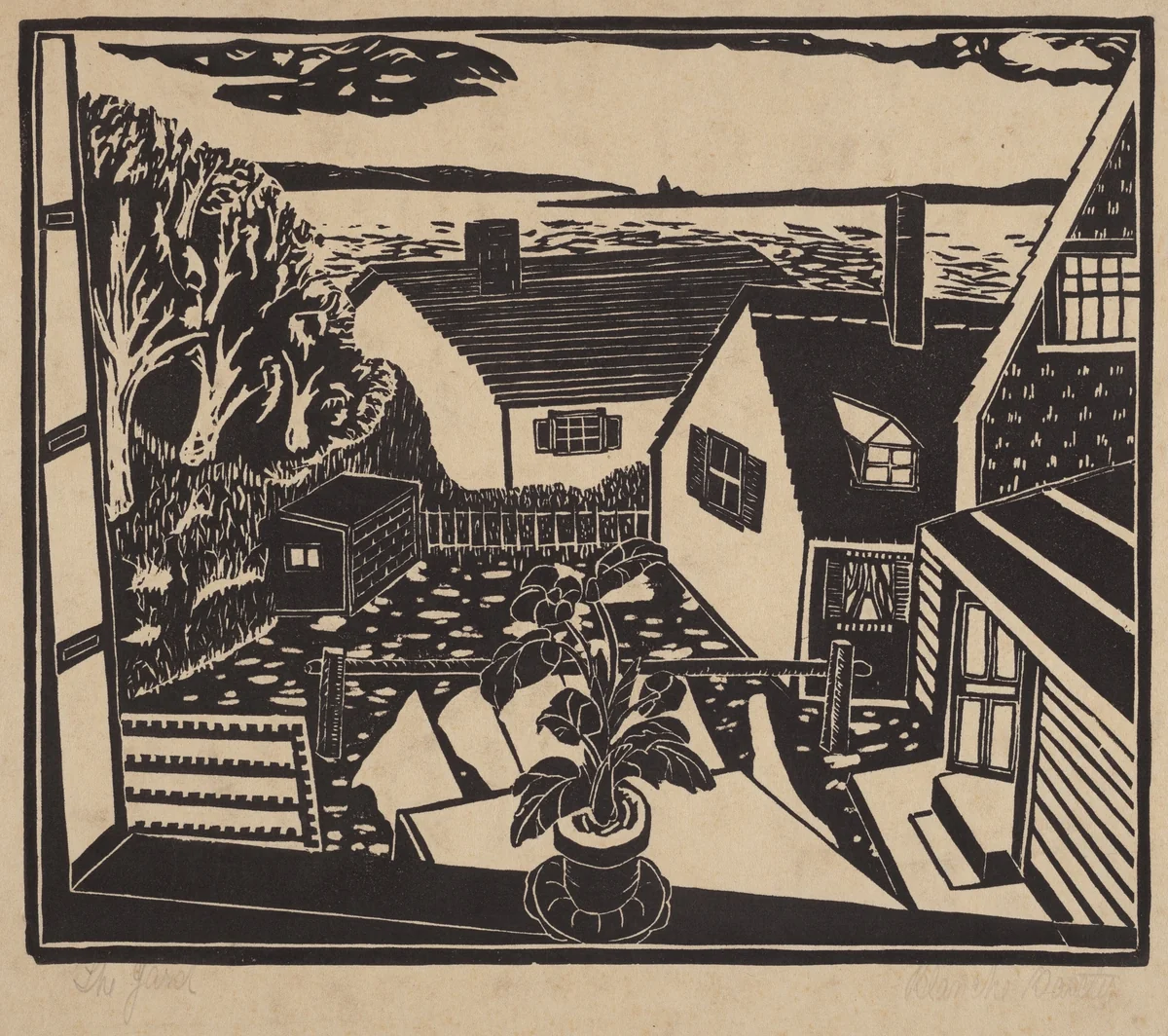 The Yard by Blanche Baxter, print