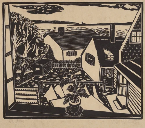 The Yard by Blanche Baxter, print