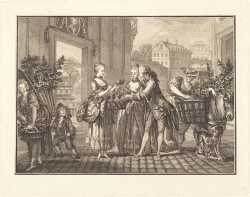 Le printemps by Joseph de Longueil; Charles Eisen, print, 1730-1792