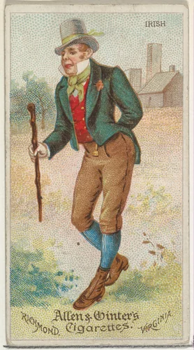 Irish, from World's Dudes series (N31) for Allen & Ginter Cigarettes by Allen & Ginter, print, 1888