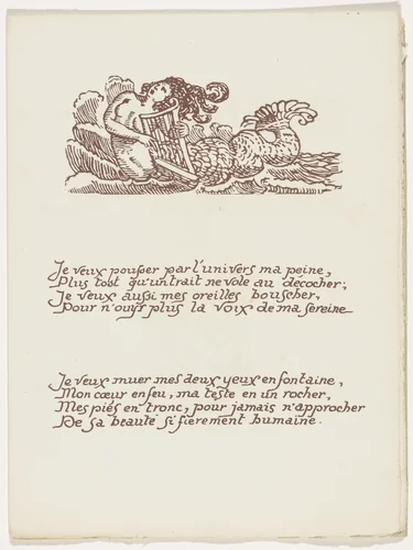 Headpiece (folio 22) from Les Amours (The Loves) by Émile Bernard, illustrated book, 1915