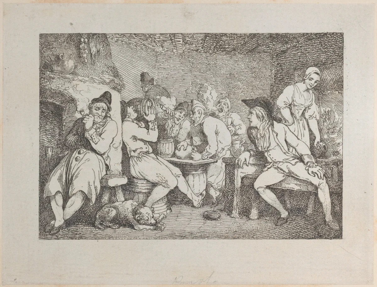 Roderick Random Discovers his Uncle Bowling in Distress (The Adventures of Roderick Random, vol. 2, p. 30) by Thomas Rowlandson, print, 1793