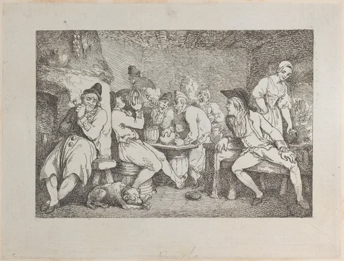 Roderick Random Discovers his Uncle Bowling in Distress (The Adventures of Roderick Random, vol. 2, p. 30) by Thomas Rowlandson, print, 1793