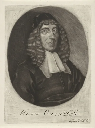 Portret van de theoloog John Owen by anonymous, print, 1650-1709