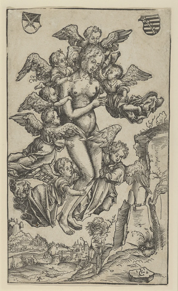 The Ecstacy of St. Mary Magdalen by Lucas Cranach, print, 1506