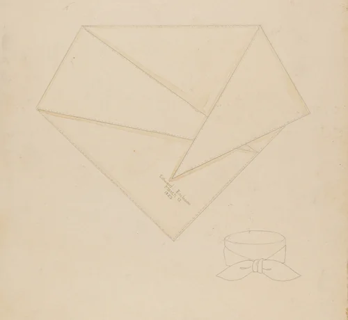 Neckerchief by Sylvia Dezon, index of american design, 1937
