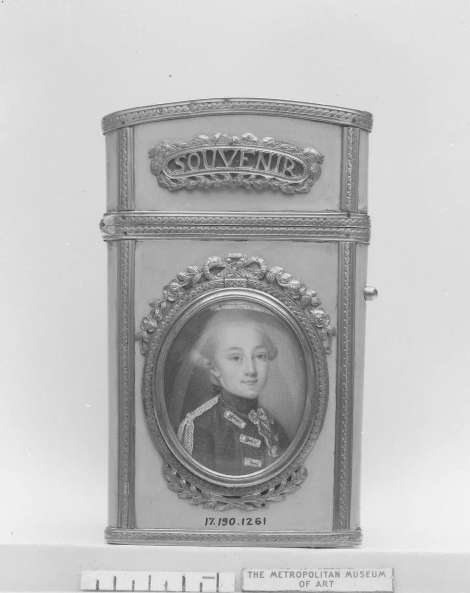 Souvenir by C. B., metalwork, 1764-1775
