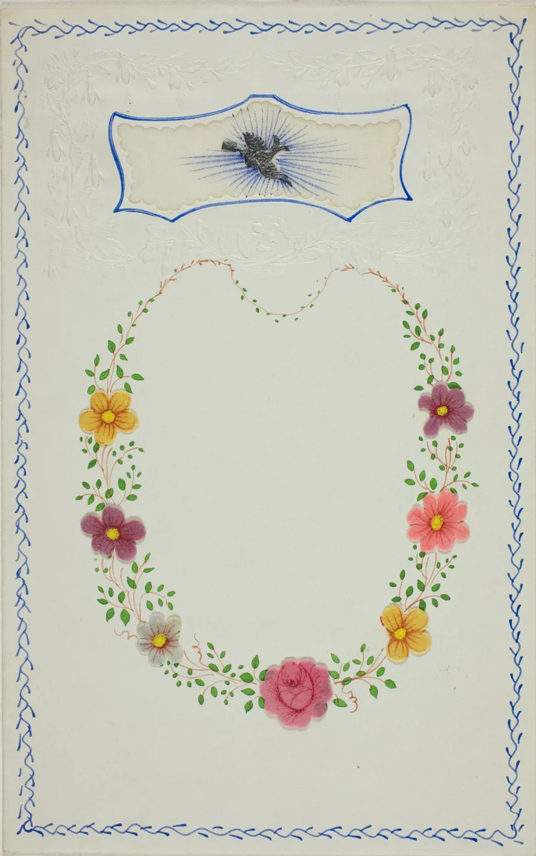 Untitled Valentine (Dove with Letter) by Unknown Artist, other, 1845-1855