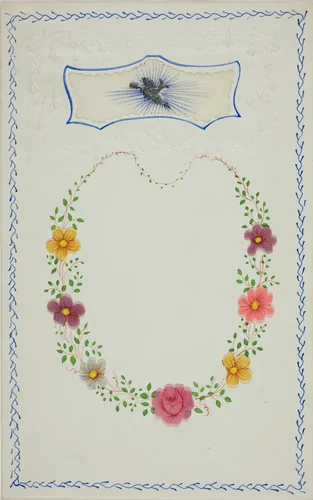 Untitled Valentine (Dove with Letter) by Unknown Artist, other, 1845-1855