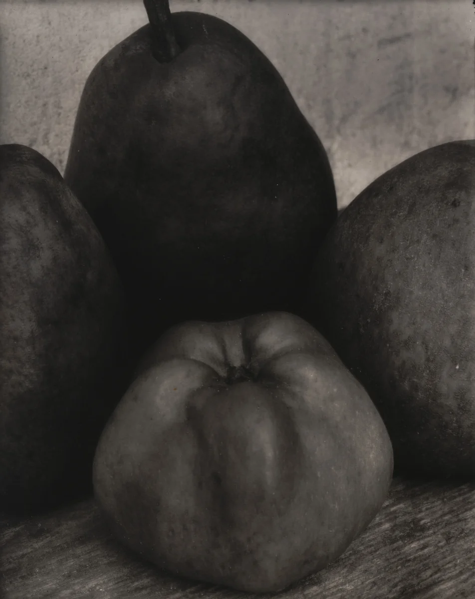 Three Pears and an Apple by Edward Steichen, photograph, 1921