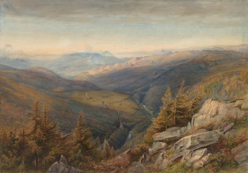 Mountain View by Robert J. Pattison, drawing, 1862-1867