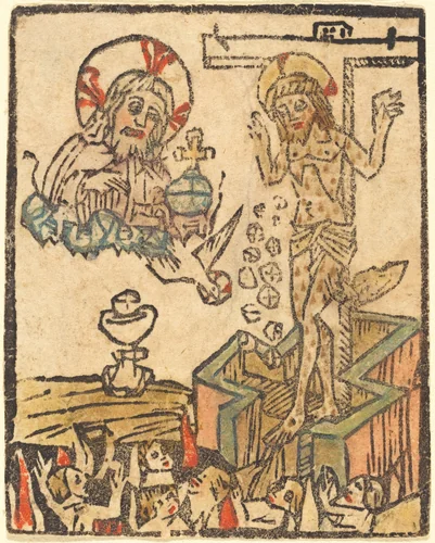 Allegory of the Eucharist by German 15th Century, print, 1480-1500