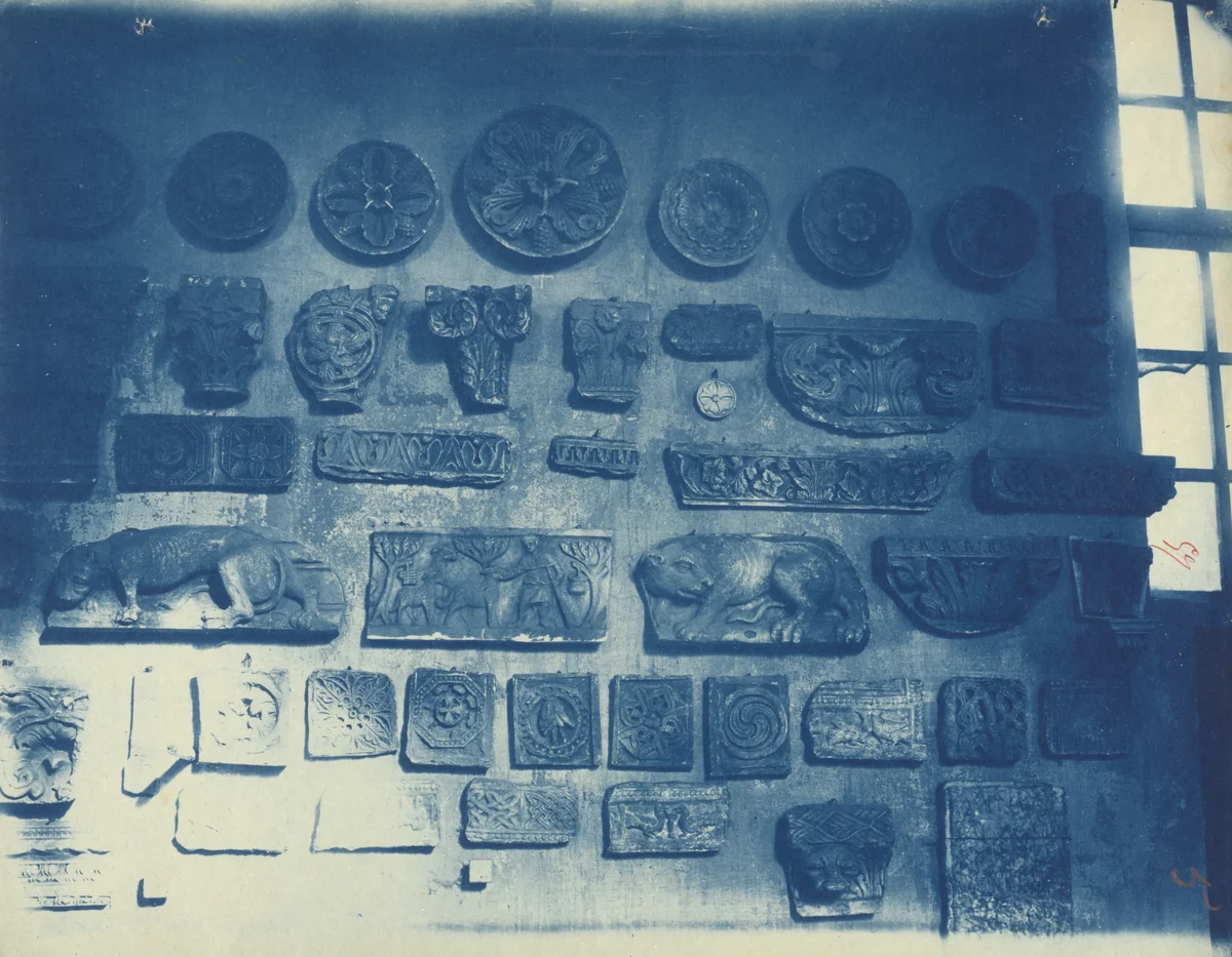 Casts of Architectural Details in a Studio by Adolphe Terris, photograph, 1863-1873