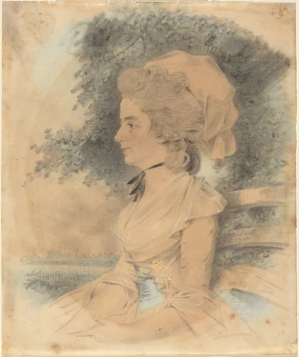 Mrs. George Mills by John Downman, drawing, 1783
