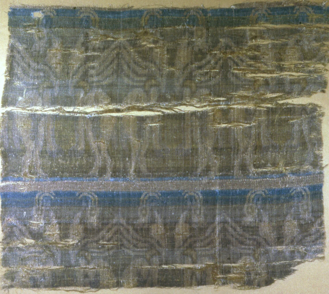Fragment by Italy, Sicily, textile, 601-800