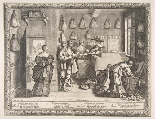 Employment Bureau by Abraham Bosse, print, 1628-1638
