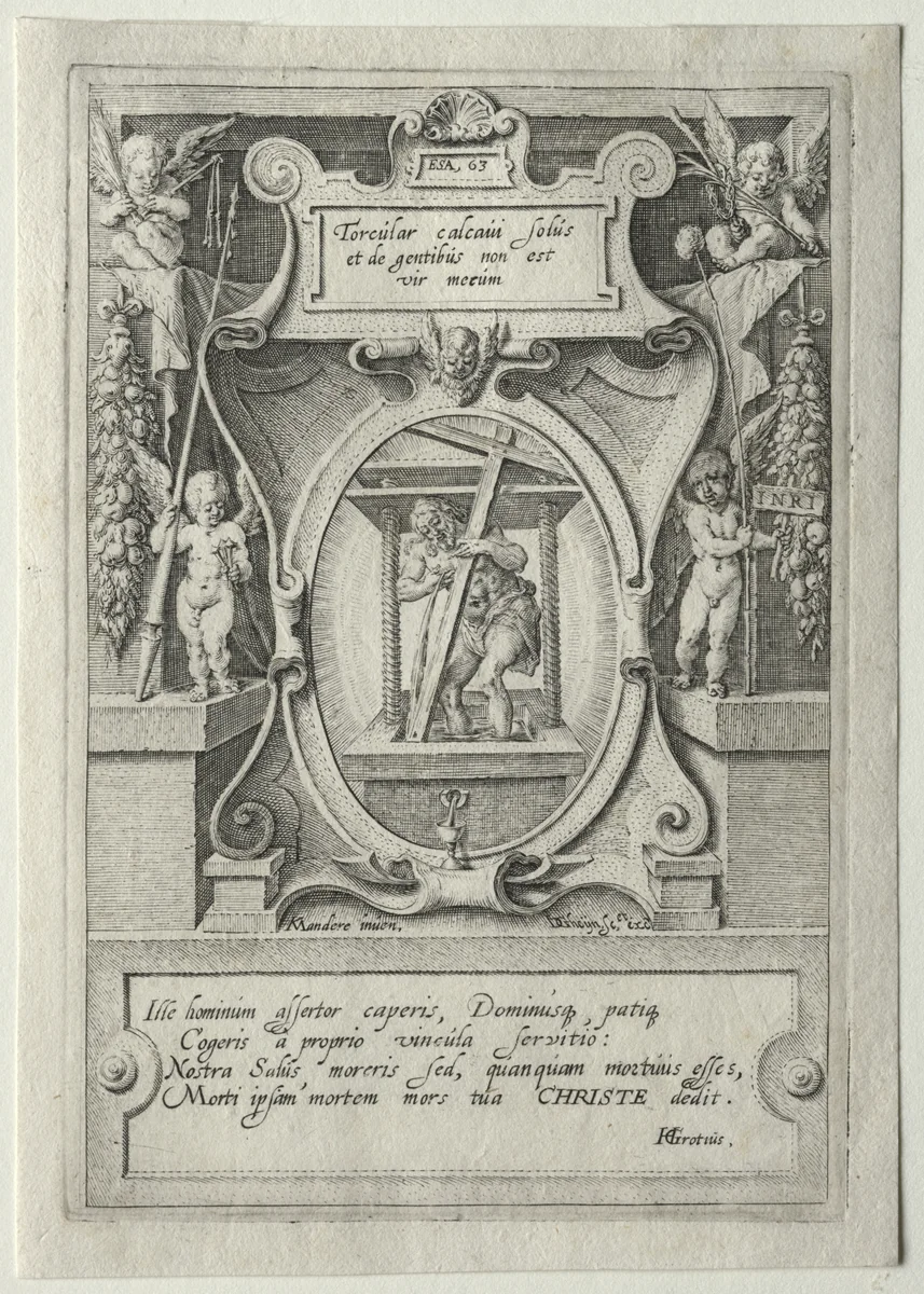 Passion Set: Title Page by Jacob de Gheyn II, print, 1596
